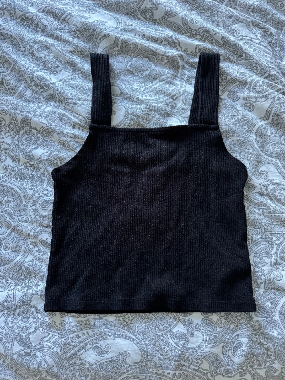 American Eagle Ribbed Square Neck Tank Top